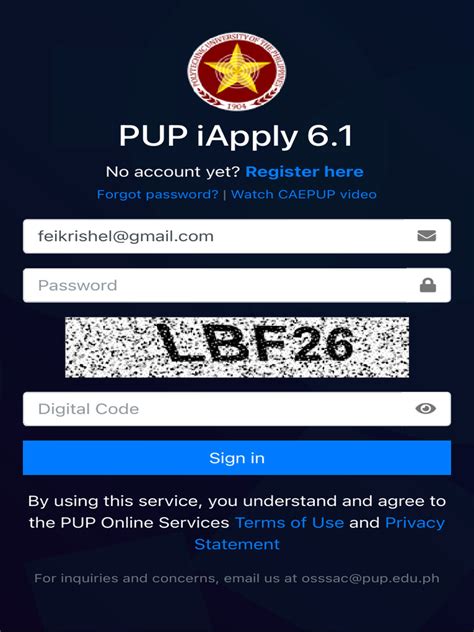 pup iapply 6.2|Applying Online .